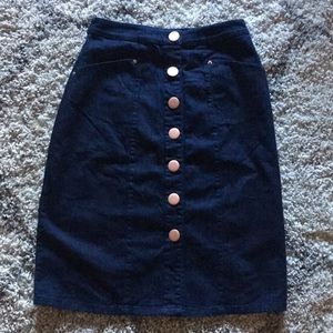ModCloth a-line denim skirt